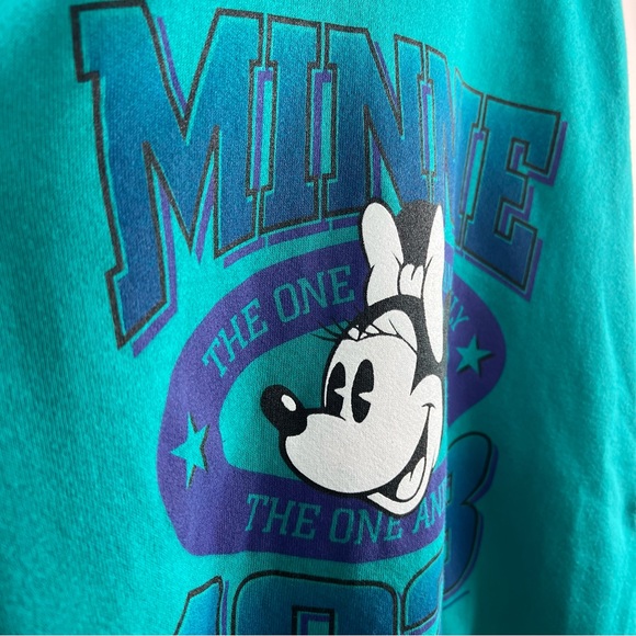 SOLD  Disney Designs Minnie Crewneck Sweatshirt Made in USA The One and Only XXL - Picture 7 of 12